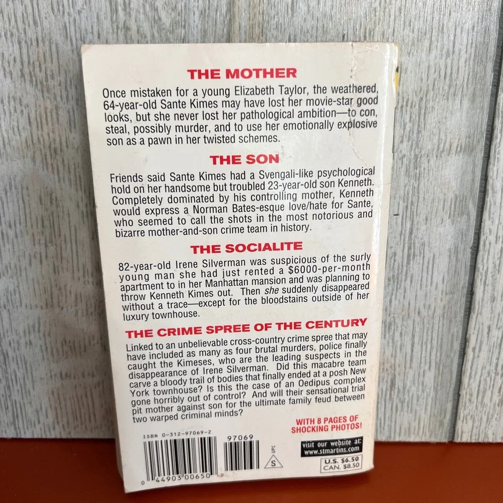The Mother, the Son, and the Socialite Adrian Havill True Crime Paperback 1999